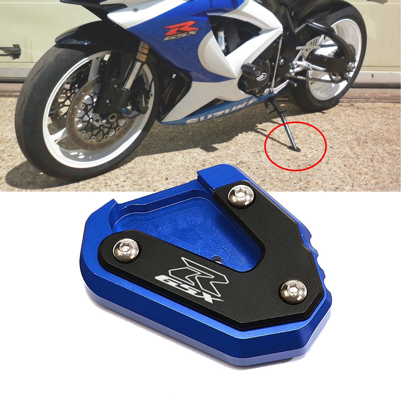 Amazon.com: MOWOK Kickstand For Suzuki GSX-R 600 GSX-R 750 GSX-R